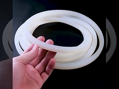 Extrusión de silicona roja translúcida, perfil de silicona para sellar