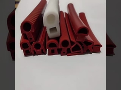 Extrusión de silicona roja translúcida, perfil de silicona para sellar
