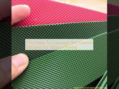 Material de la banda transportadora del Pvc del verde de 1 capa industrial para la fabricación del tabaco