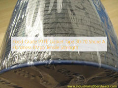 Cinta de junta de PTFE de grado alimenticio, dureza 30-70 Shore A, resistencia a la tracción de 8 MPa
