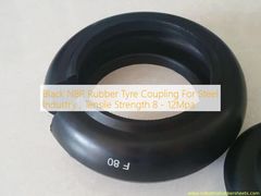 Acoplamiento de neumáticos de caucho NBR negro para la industria del acero, Resistencia a la tracción 8 - 12 MPa
