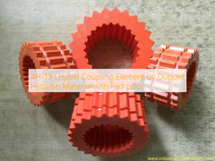 Elemento de acoplamiento Hytrel 4H-11H de Dupont, material Hypalon, color rojo