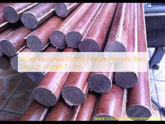 Varilla fenólica de papel/algodón con buen aislamiento, longitud lisa de 1 a 3 m