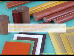 Buen aislamiento de algodón / papel varilla fenólica 10-200 mm OD 1-3m de longitud