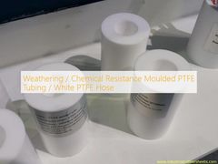 Tubos de PTFE moldeados resistentes a la intemperie / resistencias químicas / manguera de PTFE blanca