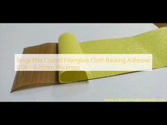 Adhesivo de respaldo de tela de fibra de vidrio recubierta de PTFE beige, espesor 0.08 - 0.35 mm
