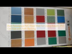 Alfombra de piso de PVC resistente al polvo para el salón, alfombra de PVC con apoyo firme