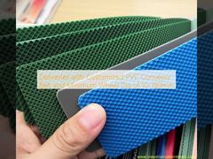 Entrega con cinta transportadora de PVC personalizada y diámetro mínimo de las ruedas de 10-180 mm