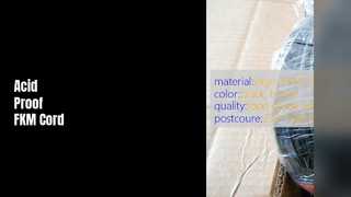 Sellos industriales del cordón de Fluorubber de FKM resistentes al ácido