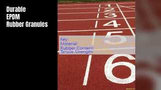 Gránulos de caucho EPDM Alta densidad resistente a los rayos UV