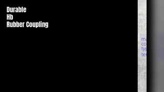 Resistencia de alta resistencia a la tracción del acoplamiento de goma 8-12Mpa de Hb