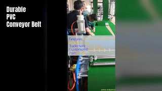 Cinta transportadora de PVC duradera para agricultura logística