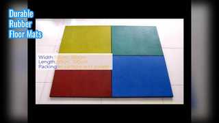 Alfombrillas de goma duraderas de grano de madera de 10 a 50 mm de espesor