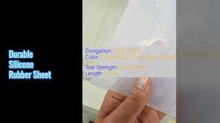 Resistencia a la tracción 7.5-12.0Mpa de la hoja 3m m de la goma de silicona