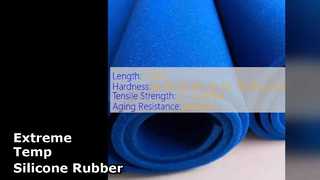 Rollo de lámina de caucho de silicona para temperaturas extremas