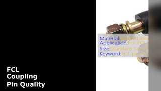 Tamaño estándar de goma del metal del Pin ISO 9001 del acoplamiento FCL