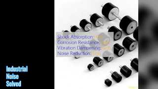 Los soportes amortiguadores de goma reducen el ruido industrial