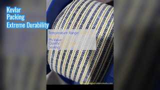 Empaquetadura de glándula de Kevlar para una durabilidad extrema