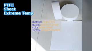 Hoja de PTFE 20-30Mpa Blanco Negro Alta temperatura