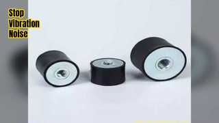 Los soportes amortiguadores de goma reducen el ruido de las vibraciones
