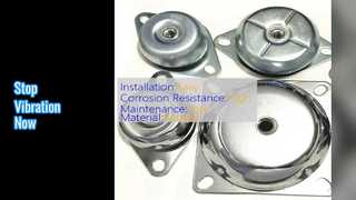 Amortiguador de vibraciones de caucho negro duradero