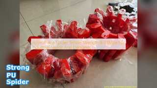 Caucho industrial de la fuerza 8-55Mpa de la araña de la PU