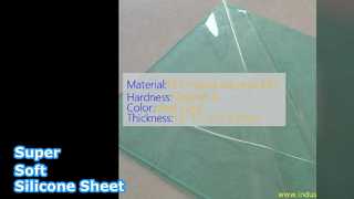 Hoja de caucho de silicona súper suave de 1,2 mm transparente