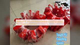 Araña de acoplamiento de PU roja para condiciones difíciles