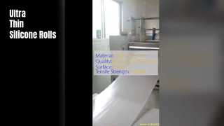 Rollo fino de lámina de caucho de silicona de 0,1 mm y 0,8 mm