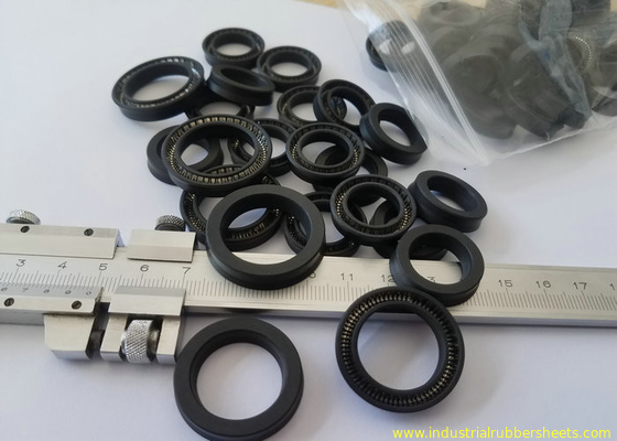 White or Black PTFE Oil Seal with SS304 or SS316 Insert Spring for Corrosion and High Temperature Resistance