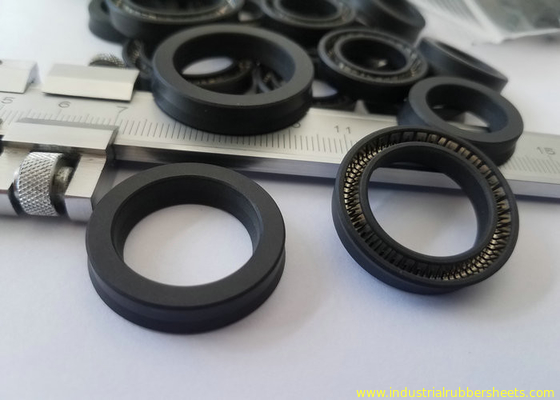 White or Black PTFE Oil Seal with SS304 or SS316 Insert Spring for Corrosion and High Temperature Resistance