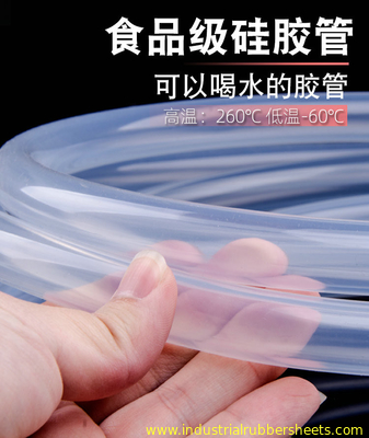 Food Grade 2mm Silicone Hose 7.5Mpa Tensile Strength