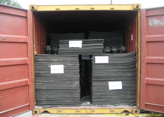 Hoja de goma industrial ácida de la resistencia 2Mpa SBR para los cojines del transporte del puente