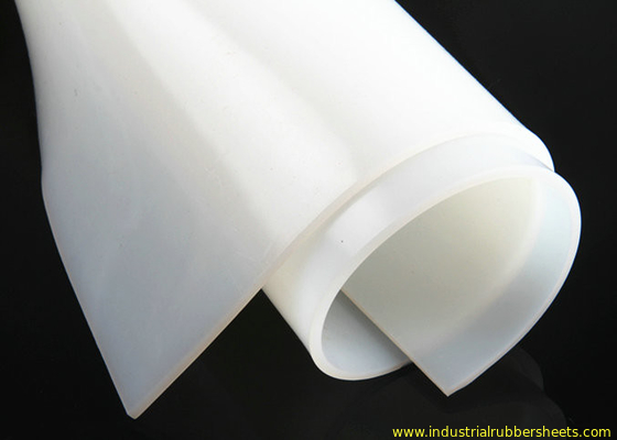 Hoja de goma de silicona flexible y duradera con espesor personalizado para aplicaciones industriales y alimentarias