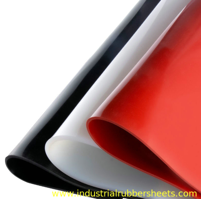 Resistencia de aceite de goma da alta temperatura roja de la hoja del silicón 3m m