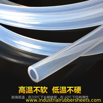 Proceso de extrusión personalizado Tubo de silicona transparente Superficie lisa