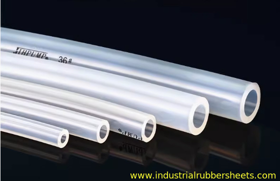 Manguera trenzada modificada para requisitos particulares protuberancia superficial lisa del tubo del silicón transparente
