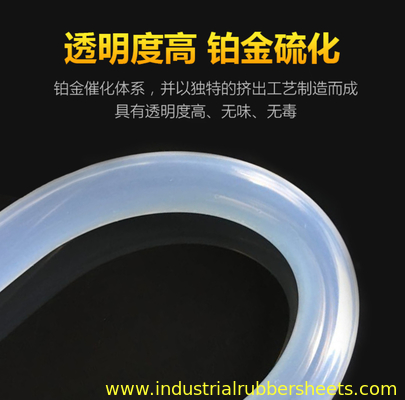 Manguito de tubo de caucho de silicona extruido resistente al calor suave y flexible