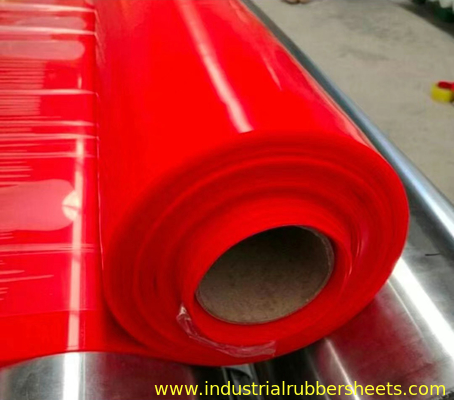 Rojo, Negro, Color translúcido Resistente a la temperatura Hoja de goma de silicona suave