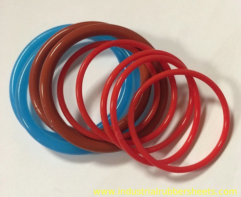 Varios tamaños 10 bares de silicona roja O anillos 30-60% de compresión de -60 ° C a + 260 ° C