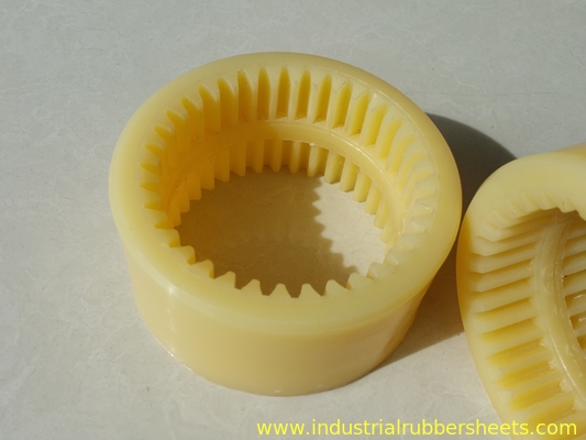 Tamaño estándar de acoplamiento de poliuretano amarillo para uso industrial