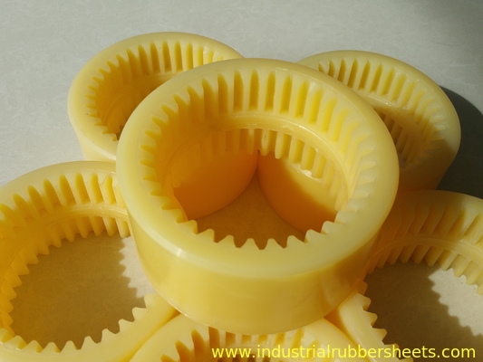 Tamaño estándar de acoplamiento de poliuretano amarillo para uso industrial