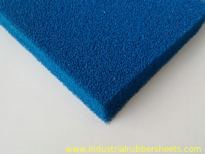 Tela azul de la impresión de la hoja de la esponja del silicón del color