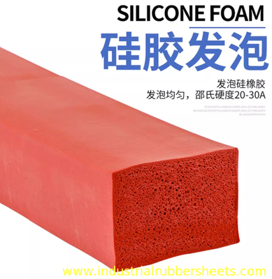 Bandas de esponja de silicona, perfil de esponja de silicona extrudido por material de esponja de silicona de células cerradas