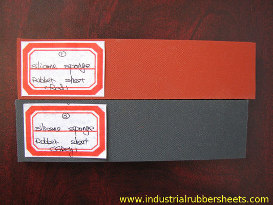 Hoja de goma de esponja de silicona de celda cerrada con soporte adhesivo 3M para resistencia a altas temperaturas