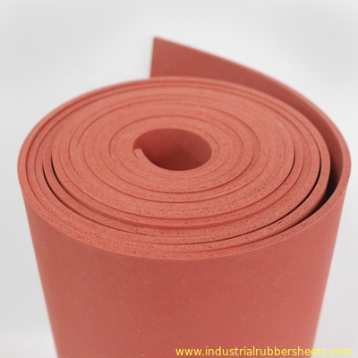 Close Cell Silicone Sponge Rubber Sheet 10-40 Shore A 0.5-1.0g/cm3