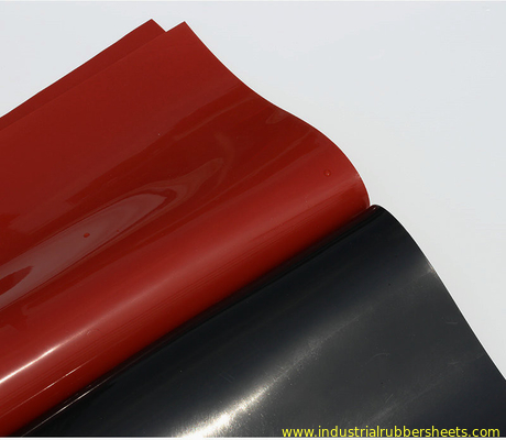 La hoja roja, negra del silicón, silicón Rolls clasificó 1-10m m el x 1.2m X 10m