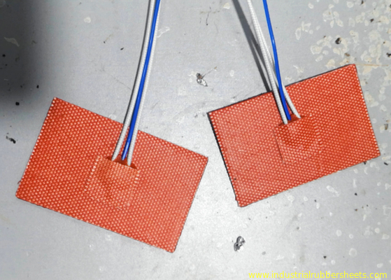 Pad de calefacción de silicona personalizado de 1,5 mm de espesor con resistencia a 200 ° C