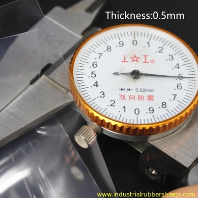 Lámina de caucho de silicona de 0,1-0,8 mm, rollo de 50 m, resistencia a la tracción de 7,5 MPa