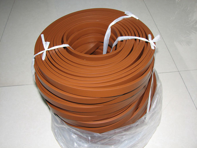 Categoría alimenticia de la raya del silicón de Brown/cordón de la goma de silicona sin fuerza de alta resistencia del olor